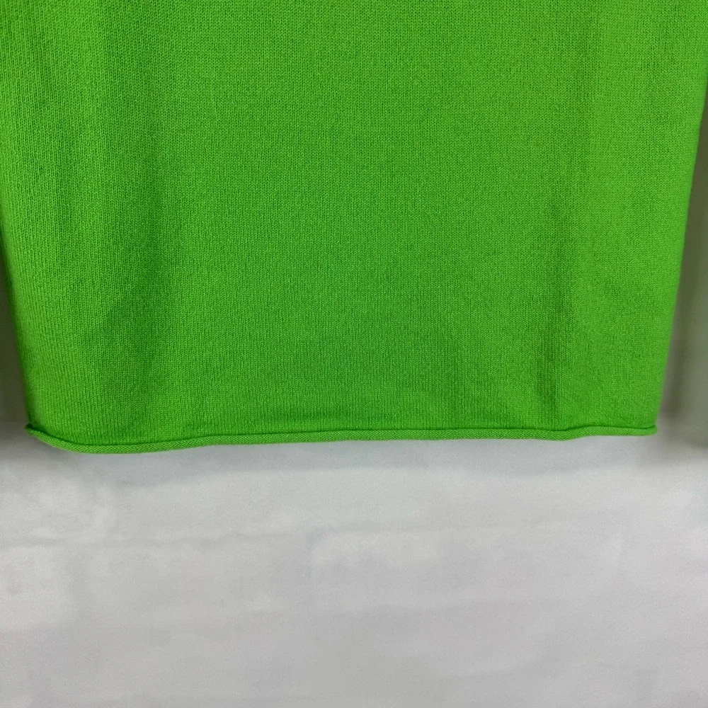J.Crew Collection Italian Cashmere Crewneck‎ Sweater Lime Green Women’s XXS